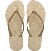 Havaianas - Sandaler och flip-flops dam - Slim Sand Grey/Light Golden för Unisex - Storlek 39 - 40 - Or
