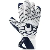 Uhlsport Målvaktshandske Supersoft HN - Vit/Navy/Silver, storlek 7