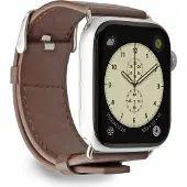 Case4Me SBS Eco Leather urrem till Apple Watch 42/44/45/49mm - brun