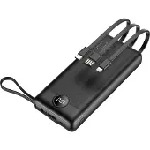 Veger Powerbank Powerbank Externt batteri (POWER BANK) VEGER C20 - 20 000mAh (Micro + Type C + Lightning 8-pin) svart W2047