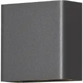 Konstsmide Chieri 2x2 7891-370 Utomhusväggbelysning, Väggbelysning EEK: F (A - G) LED 4 W Antracit (matt)