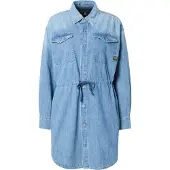 G-Star Relaxed Drawcord Denim Klänning Med Långa ärmar