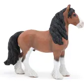 Papo 51571 - Figur - Clydesdale Häst, Flerfärgad