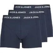 Jack & Jones Boxershorts 'Anthony' mörkblå / vit
