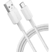 Anker 322 USB-A to USB-C Cable (1.8m Braided) - White