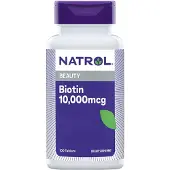 Natrol , Skönhet, Biotin, 10 000 mcg, 100 Tabletter
