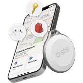 SBS Track My Circle vattentät locator kompatibel med Apple Hitta - vit (IP65)