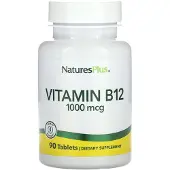 Natures Plus Vitamin B12, 1 000 mcg, 90 tabletter