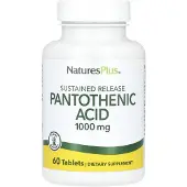 NaturesPlus , Pantotensyra 1 000 mg, 60 tabletter