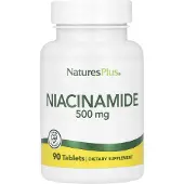 Natures Plus , Niacinamide, 500 mg, 90 Tablets