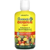 NaturesPlus Source Of Life, Flytande Multivitamin- och Mineraltillskott, Tropisk Frukt, 887,10 ml (30 fl oz)