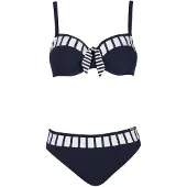 Sunflair Bikini marinblå / vit
