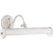 Maytoni Tavelbelysning Renoir i vitt, 2 x E14 25 W Renoir, dimbar, Vitt / opal, Vardagsrum / matsal, Metall, Antik, Vägglampa, vägglampa inomhus