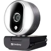 Sandberg Streamer USB Webcam Pro - Livestreamingkamera - färg - 2 MP - 1920 x 1080 - 720p, 1080p - ljud - USB 2.0 - H.264