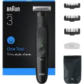 Braun XT3100, Svart, 1 mm, 3 mm, 1 mm, Universal, Rostfritt stål