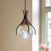Avonni Glas pendellampa Sinka , dimbar, Aluminium / grå / zink, Vardagsrum / matsal, Glas, Pendellampa