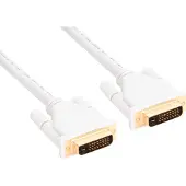InLine DVI-D - DVI-D cable 5m white (17775W)