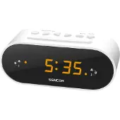 Sencor SRC 1100, Klockradio, FM, 87,5 - 108 MHz, LED, 1,52 cm (0.6), Bärnsten