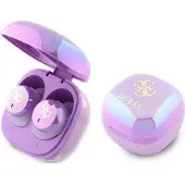 GUESS Iridescent 4G Printed Logo True Wireless Hörlurar - Lila