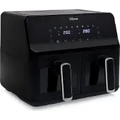 Tristar FR-9040 Dubbel fritös 8 l 2700 W Varmluftsfunktion, Timerfunktion, Non-stick-beläggning, Temperaturförval Svart