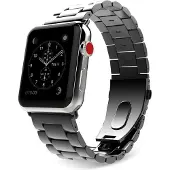 Tech-Protect rostfritt armband för Apple Watch 4/5/6/7/8/9/SE/Ultra 1/2 (42/44/45/49 mm) - Svart