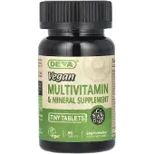 Deva , Veganska Mini-Tabletter Multivitamin och Mineraltillskott, 90 Tabletter