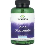 Swanson Health , Zinkglukonat, 50 mg, 250 kapslar