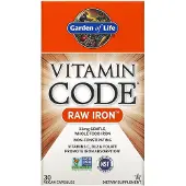 Garden of life , Vitamin Code, RAW Järn, 30 Vegan Capslar