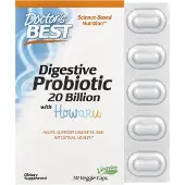 Doctors Best , Magtarm Probiotikum 20 Miljarder med Howaru, 30 Veggie Tabletter