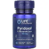 Life Extension , Pyridoxal 5'-fosfat kapslar, 100 mg, 60 vegetariana kapslar