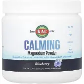 Kal , Lugn Magnesium Pulver, Blåbär, 9 oz (256 g)