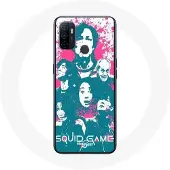 MANIACASE Coque Oppo A53 Squid Game Affiche personnages logo