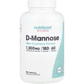 Nutricost , Kvinnor, D-Mannos med Kranbärsextrakt, 180 kapslar