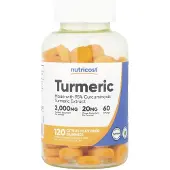 Nutricost , Turmeric Gummies, Citrus, 120 Gummies