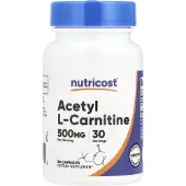Nutricost Acetyl L-Karnitin, 500 mg, 30 kapslar
