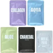Lapcos , Beauty Variety, Regenerative Variety Beauty Sheet Mask Set, 4 sheets + 1 pad