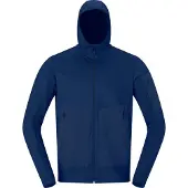 Norrøna - Toppturskläder - Falketind Warm2 Stretch Hood M'S Indigo Night för Unisex - Storlek XL - Marinblå