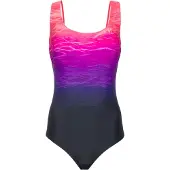 LASCANA Baddräkt mörkblå / lila / rosa / neonrosa