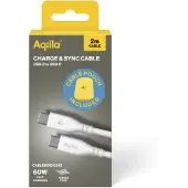 Aqiila Cablebird CS12 USB-C Kabel USB 2.0 USB-C-kontakt 2.00 m Vit AQCBPBIC2SI829