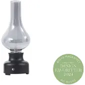 NOLA Bordslampa , Mist, dimbara, Svart, Vardagsrum, Glas, Industristil