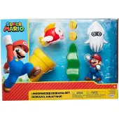 Super Mario Figurer - Undervattensdioramaset - - One Size - Leksaksfigur