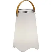 TRIO Leuchten LED-bordslampa Jamaica med Bluetooth-högtalare Jamaica, dimbar, Vitt / opal, Vardagsrum / matsal, Syntetmaterial, Modern