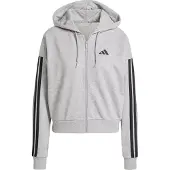 Adidas Essentials 3 Stripes French Terry Sweatshirt Med Dragkedja