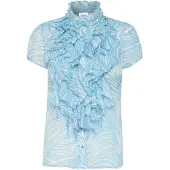 Saint tropez T-shirt 'Lilja' aqua / vit