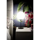 Schöner Wohnen Bordslampa Palais, Vitt / opal, Vardagsrum / matsal, Glas, Modern, Bordslampa
