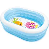 Intex Uppblåsbar pool, Oval 163 X 107 X 46 Cm Intex 57482