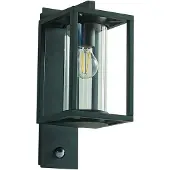 LUCANDE Utomhus vägglampa med rörelsesensor Ferda , dimbar, Grön, Aluminium / grå / zink, Modern