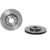 Brembo Bromsskiva 0976281X fram, perforerad, ventilerad, perforerad, 1 Stycke
