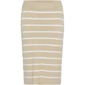 Kaffe Kjol 'Lizza' beige / vit