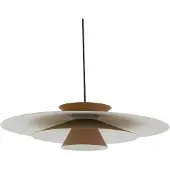 LUCANDE Pendellampa Livie , dimbar, Creme / bärnsten, Vardagsrum / matsal, Modern